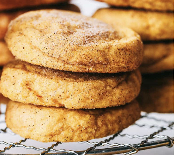 Pumpkin Cheesecake Snickerdoodle Cookies