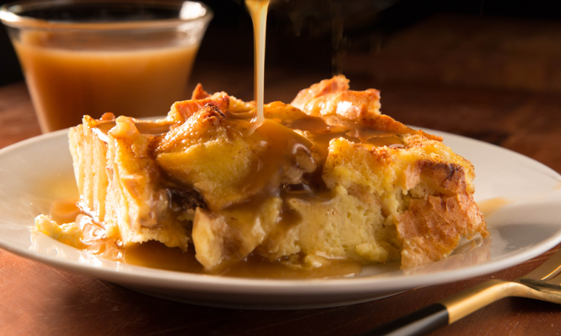 Creamy Bread Pudding with Bourbon Sauce