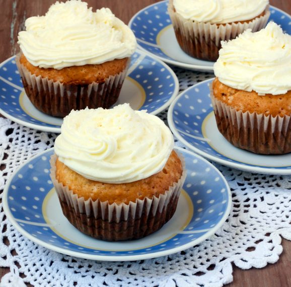 Coconut Cupcakes with Cream Cheese Frosting