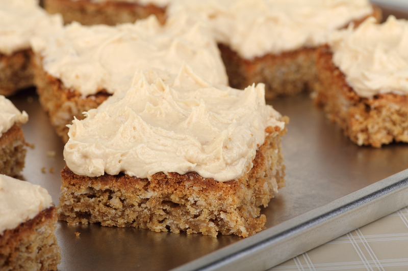 Crunchy Peanut Butter Bars with Frosting