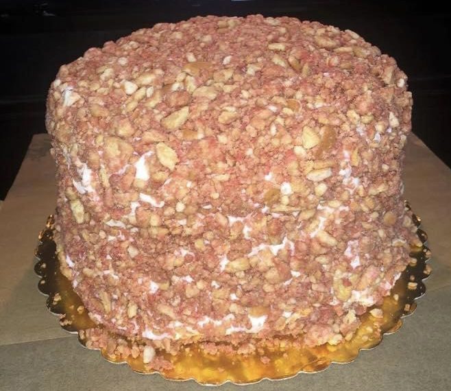 Strawberry Crunch Cake